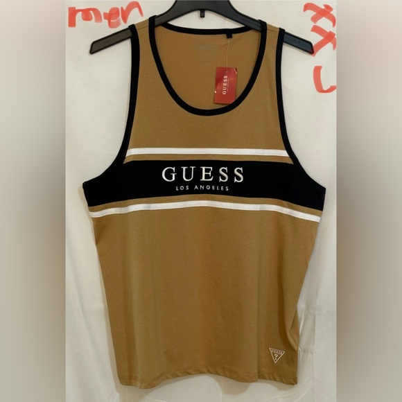 Guess Beige and Black Cotton Top - Picture 1 of 2